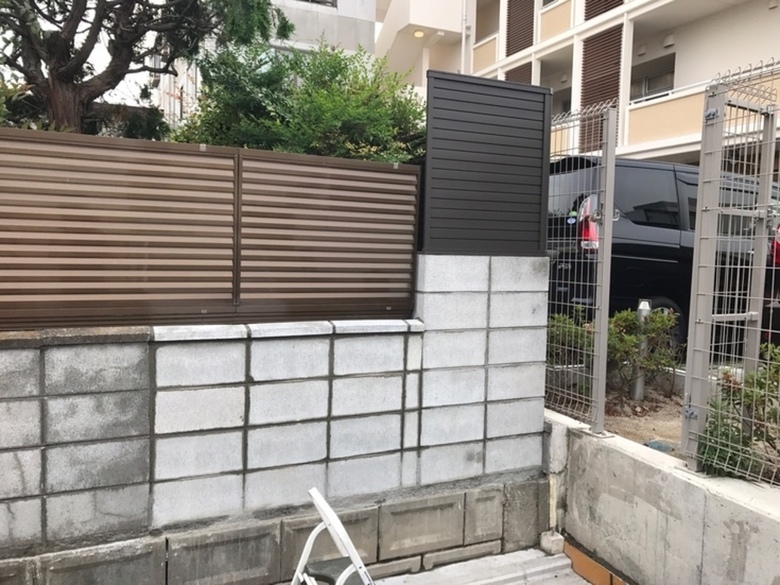 ブロック塀修繕工事!